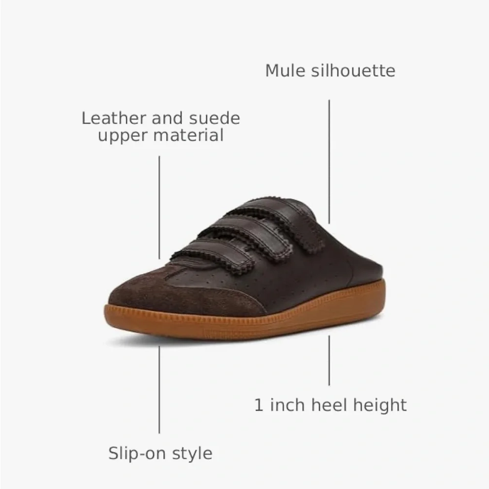 Steve Madden Dark Brown and Gum Mule Sneakers